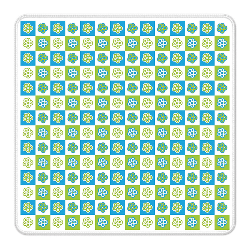 The Checkerboard Daisy"  Mahjong Mat