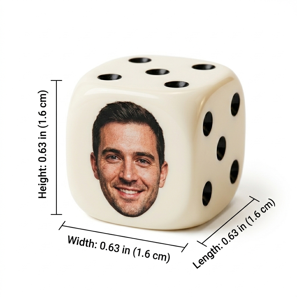 Personalised Dice with Photo for Pets & People
