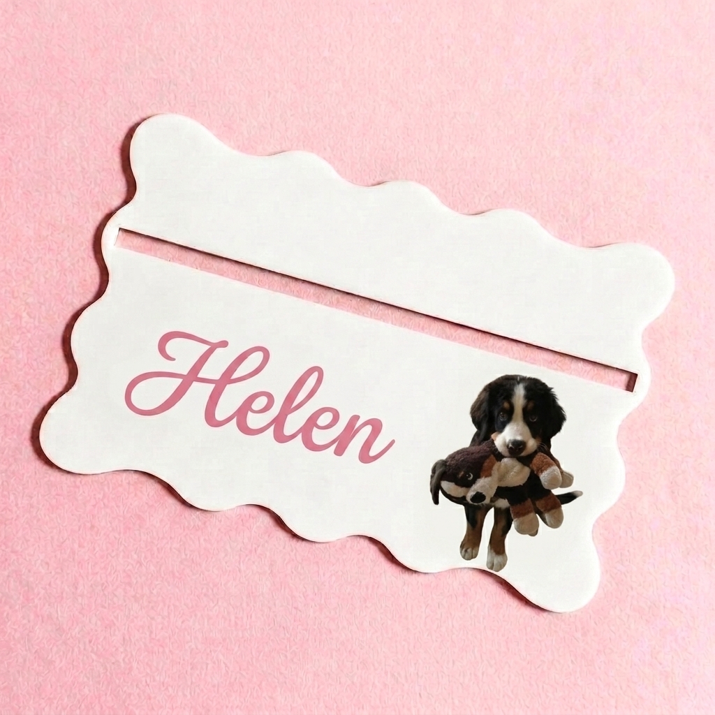 Personalized Photo Wave Lace Mahjong Line Finder, Realistic style