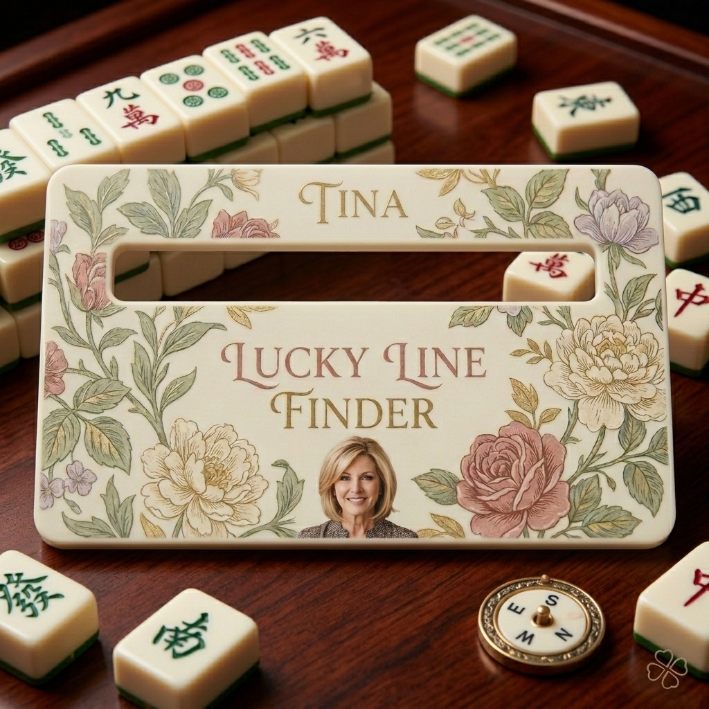 Personalized Mahjong Line Finder, best gift for your Mahjong Partners