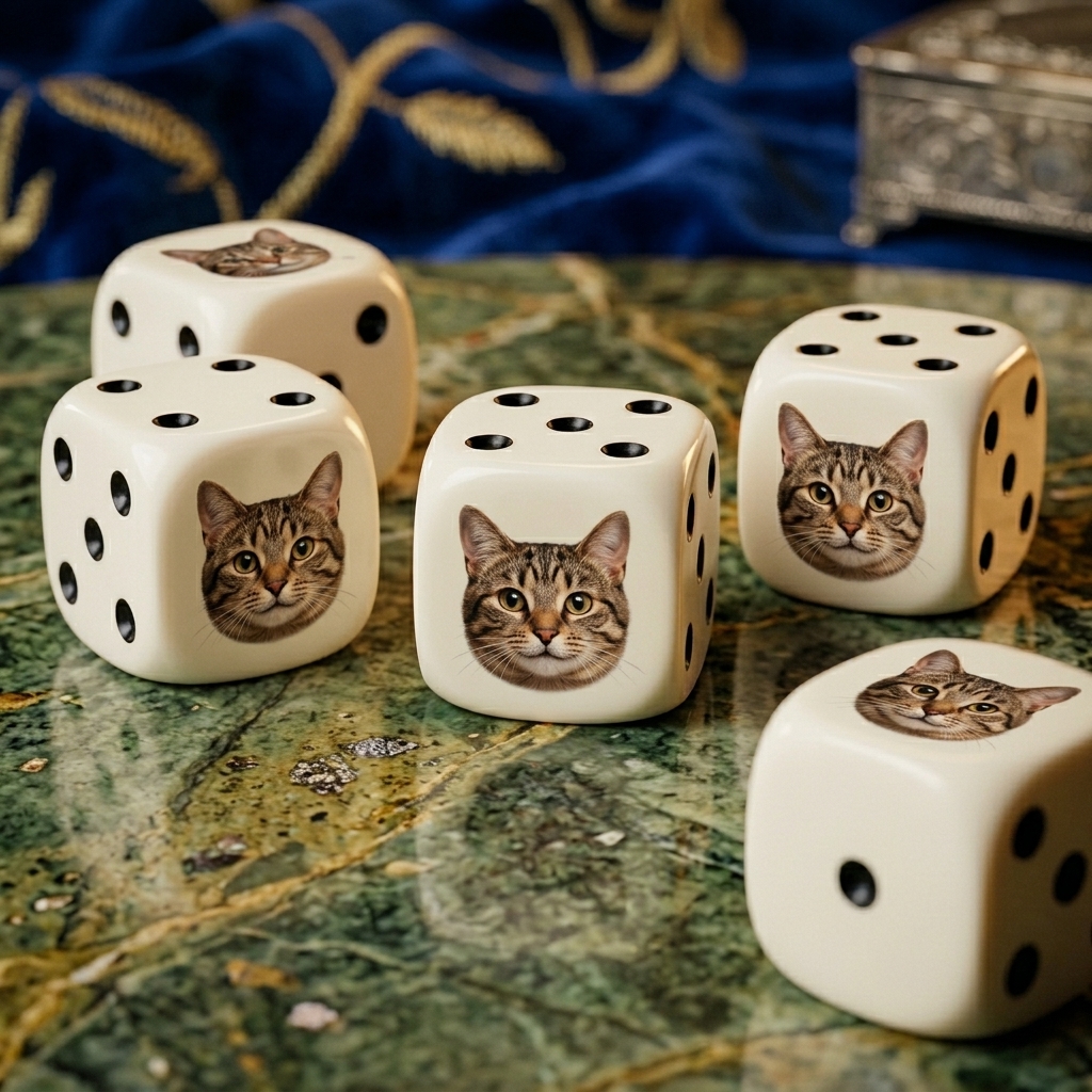 Personalised Dice with Photo for Pets & People