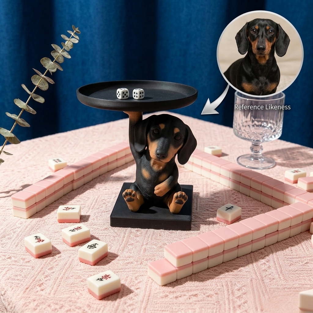 Custom Photo Pet Dice Holder (Resin 3D Printed)