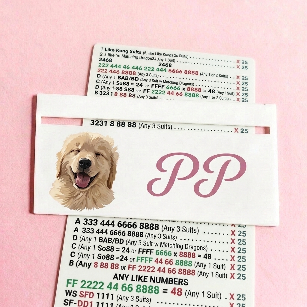 Personalized Square Mahjong Line Finder, Realistic style