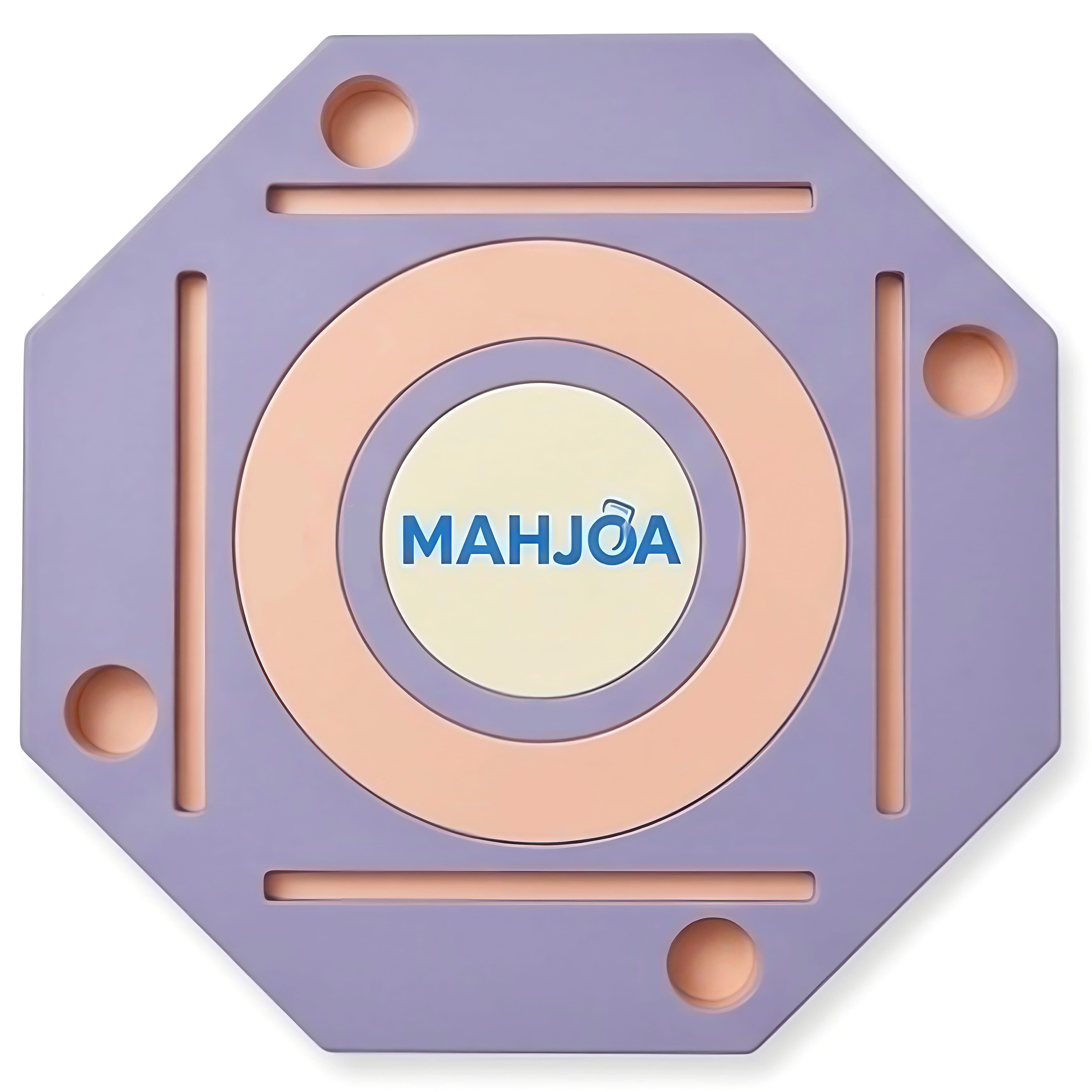 Soft Lilac & Muted Apricot Floating Mahjong Mats