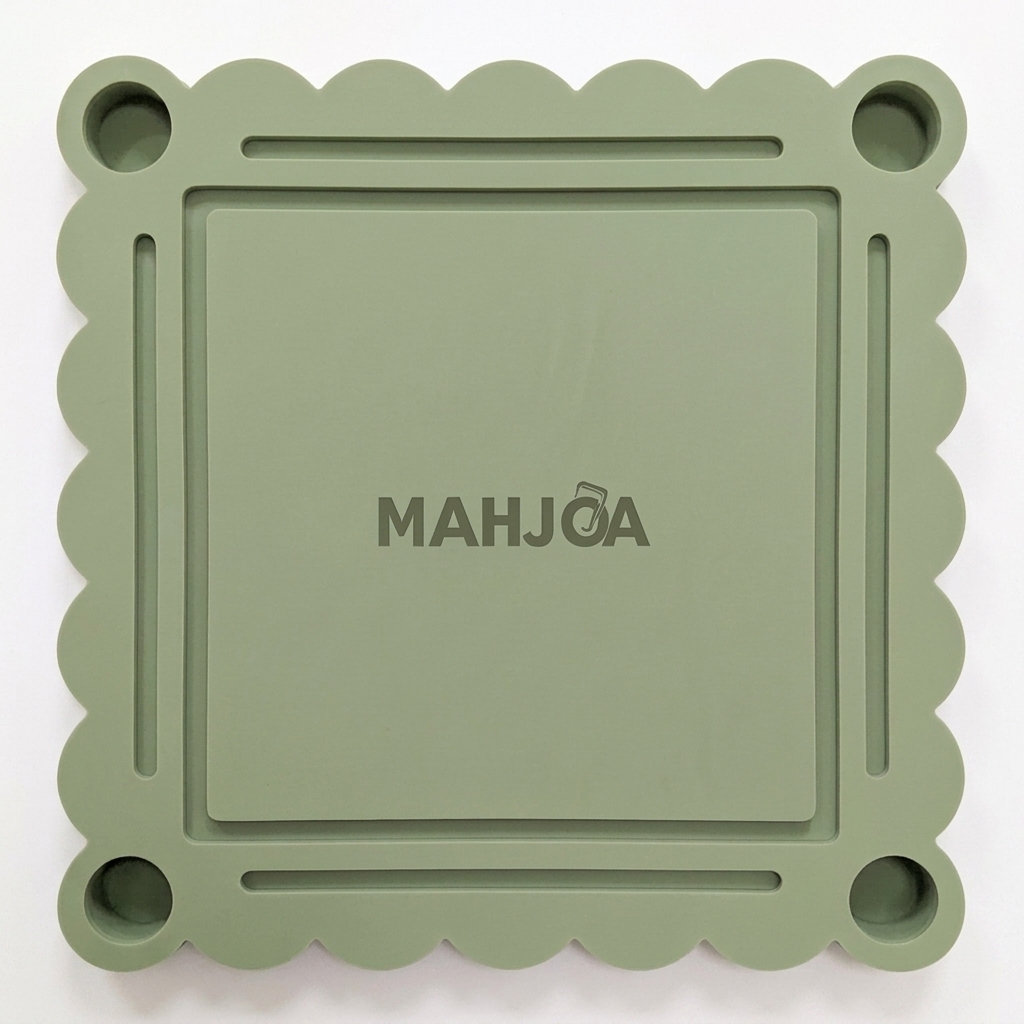 Calming Sage Green Floating Mahjong Mats