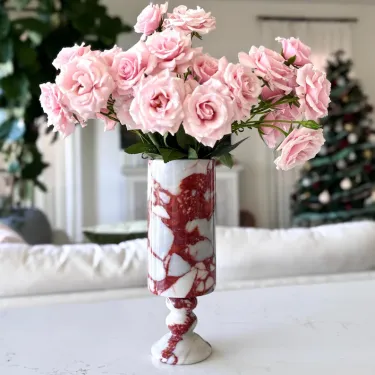 Marble vase for a personal home corner