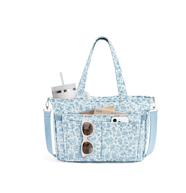 Corduroy Tote Bag for Women