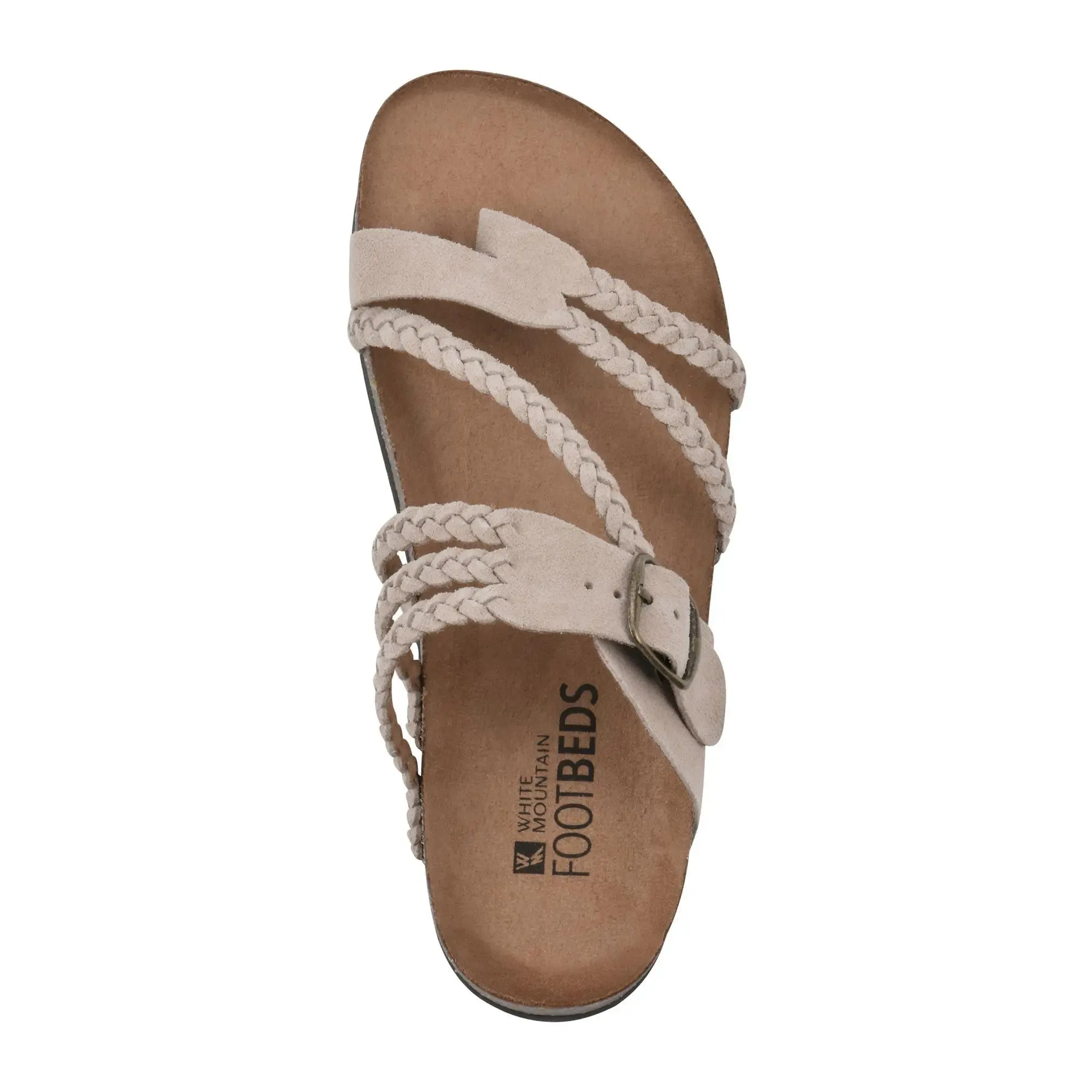Braided Leather Flat Sandals