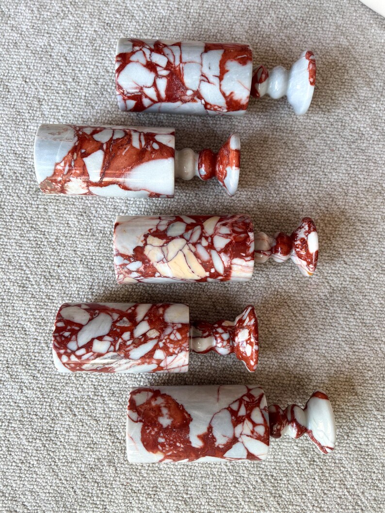 Modern Marble Flower Vase - Elegant Stone Decor for Coffee Table or Side Table - 10" Tall Decorative Natural Marble Vase