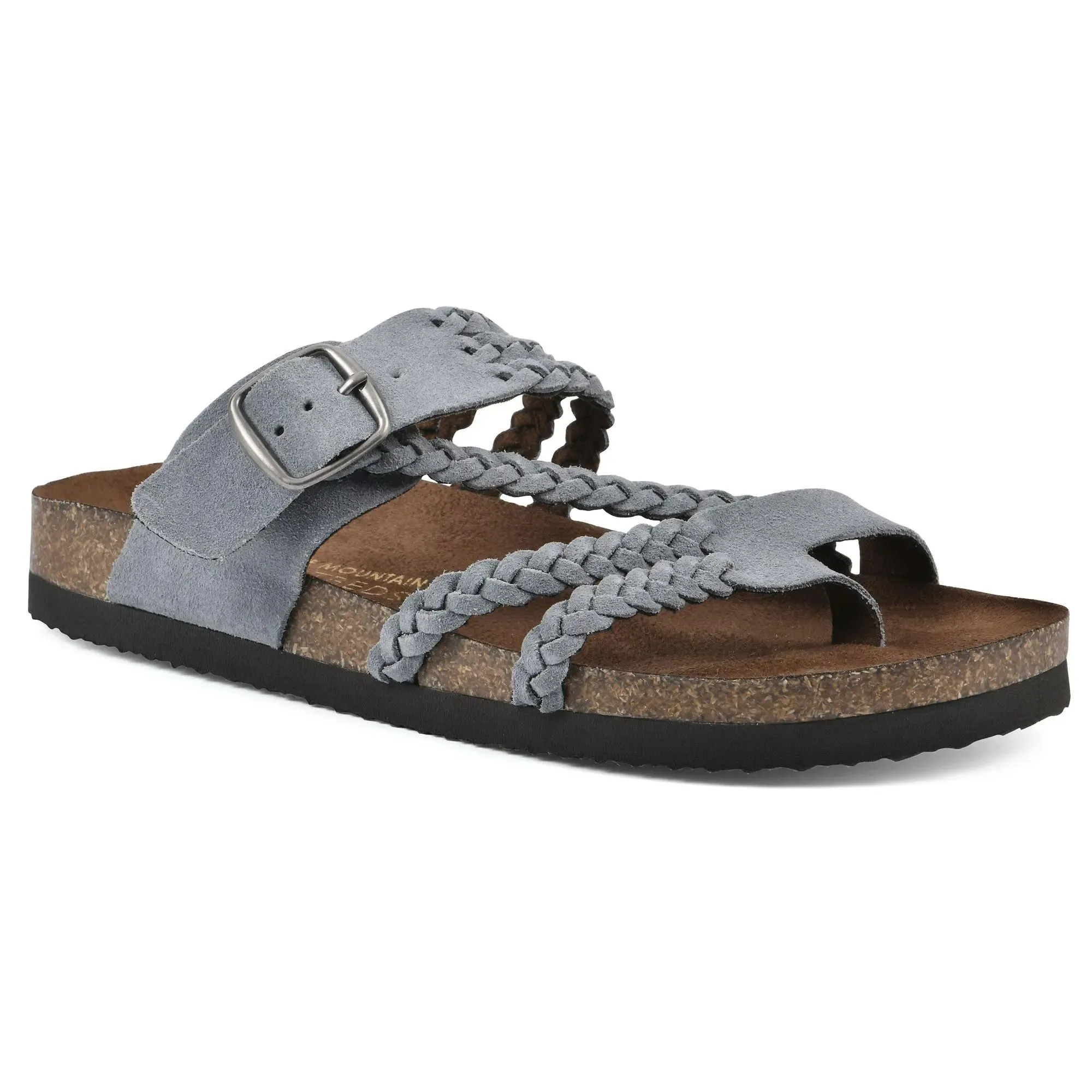 Braided Leather Flat Sandals