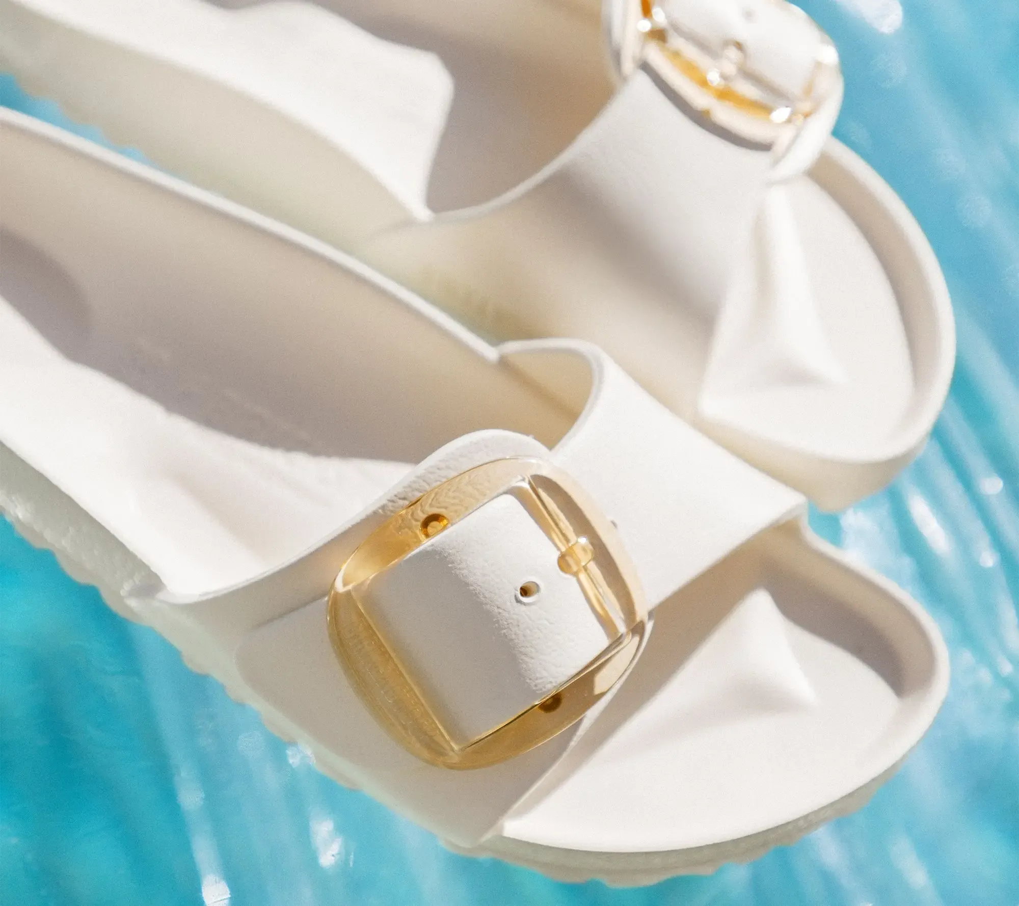 Big Buckle Slide Sandal