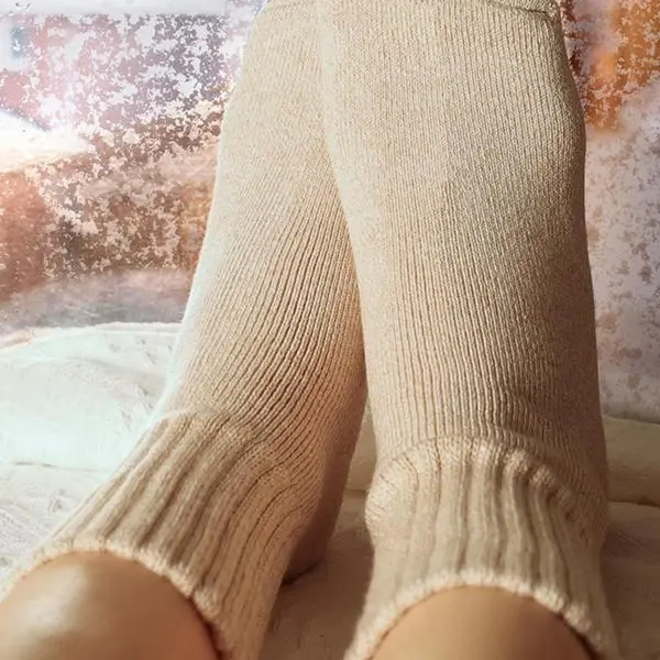 Women's Cozy Knit Socks – 5-Pair Neutral Color Set