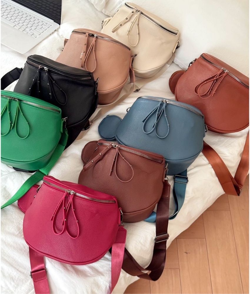 West Large Fanny Pack Crossbody Sling Bags  with Adjustable Strap and Coin Purse