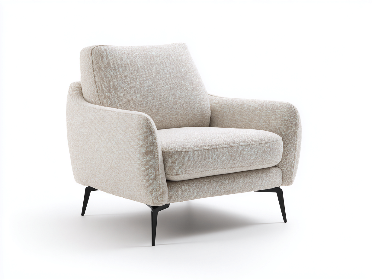 Sessel-Stoff-Metall-96x89x84 cm-Creme-Modern-Nomitahome