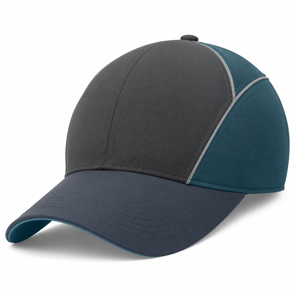 Casquette de sport réglable gris foncé et bleu marine-furndaxis