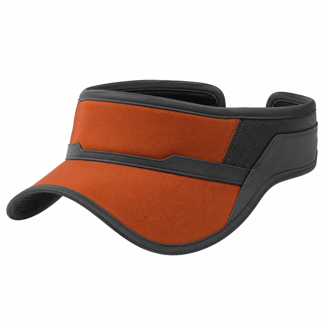 Visière de sport légère orange et noire-furndaxis