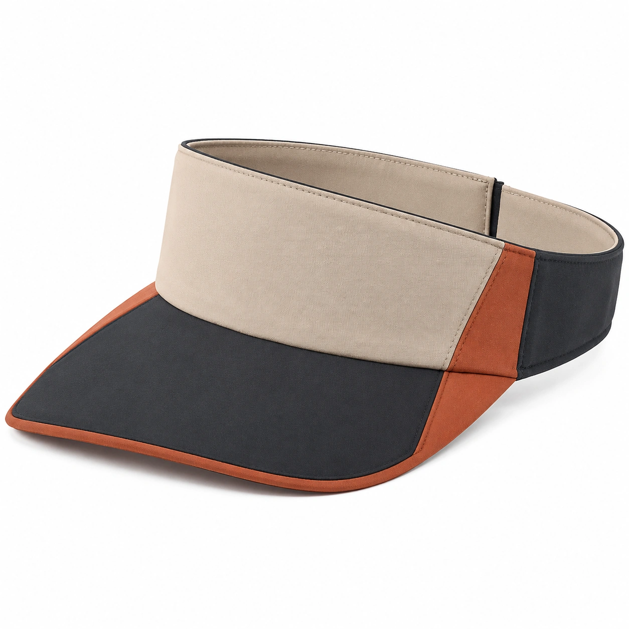 Visière de Tennis Noire/Beige/Marron-furndaxis