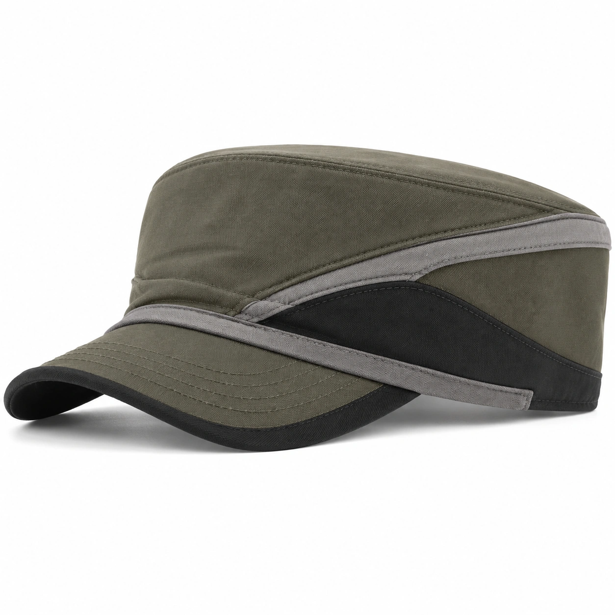 Casquette militaire verte ajustable unisexe-roomcaxis