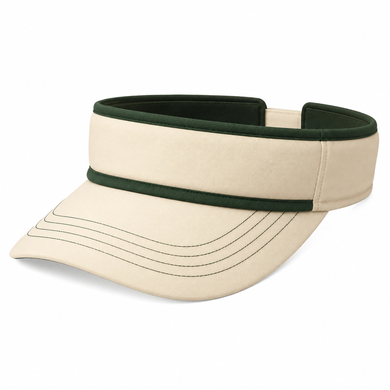 Visière de Sport Réglable Beige et Vert-roomcaxis