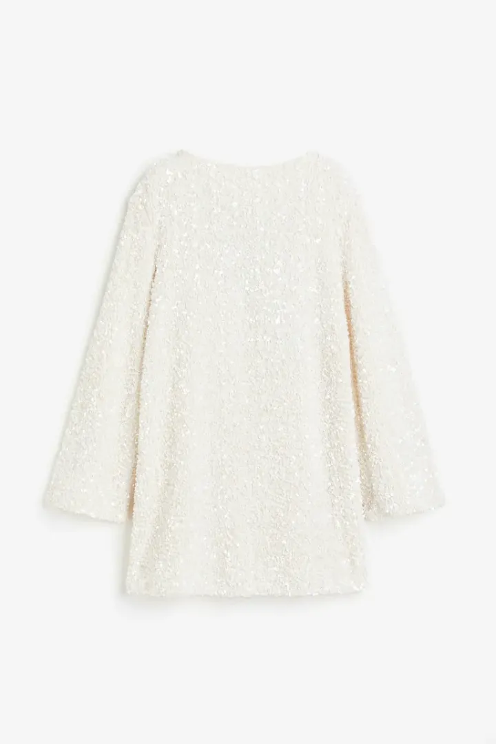 Sequined Tie-back Dress