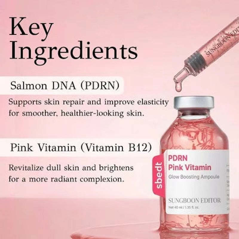🔥Final 3 hours 50% off 🔥PDRN Pink Vitamin Glow Boosting Ampoule