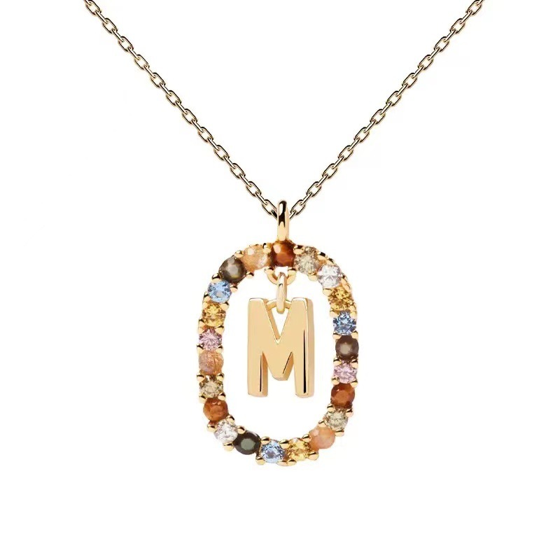Personalized Gemstone Initial Necklace??A Symbol of Uniqueness