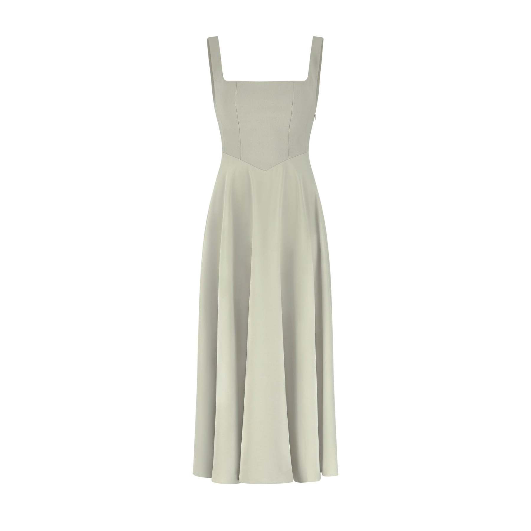 Muse Low Waist Square Neck Midi Dress(BUY 2 FREE SHIPPING)