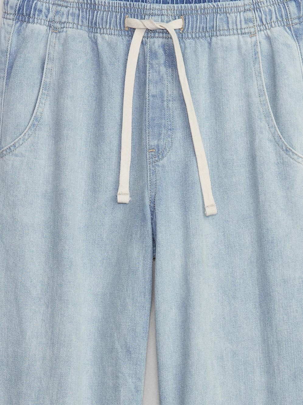 High Rise Seamed Wide-Leg Pull-On Jeans(BUY 2 FREE SHIPPING)