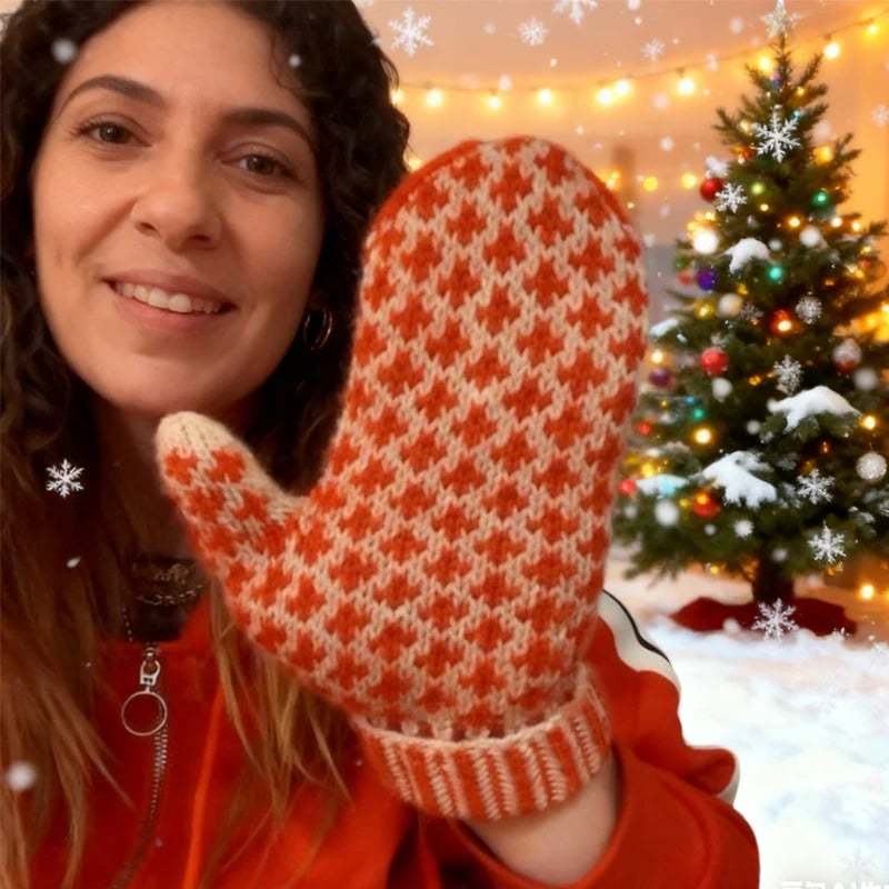 🎅The "Naughty List" Mittens | Cozy Knit with a Hidden Attitude 🖕✨