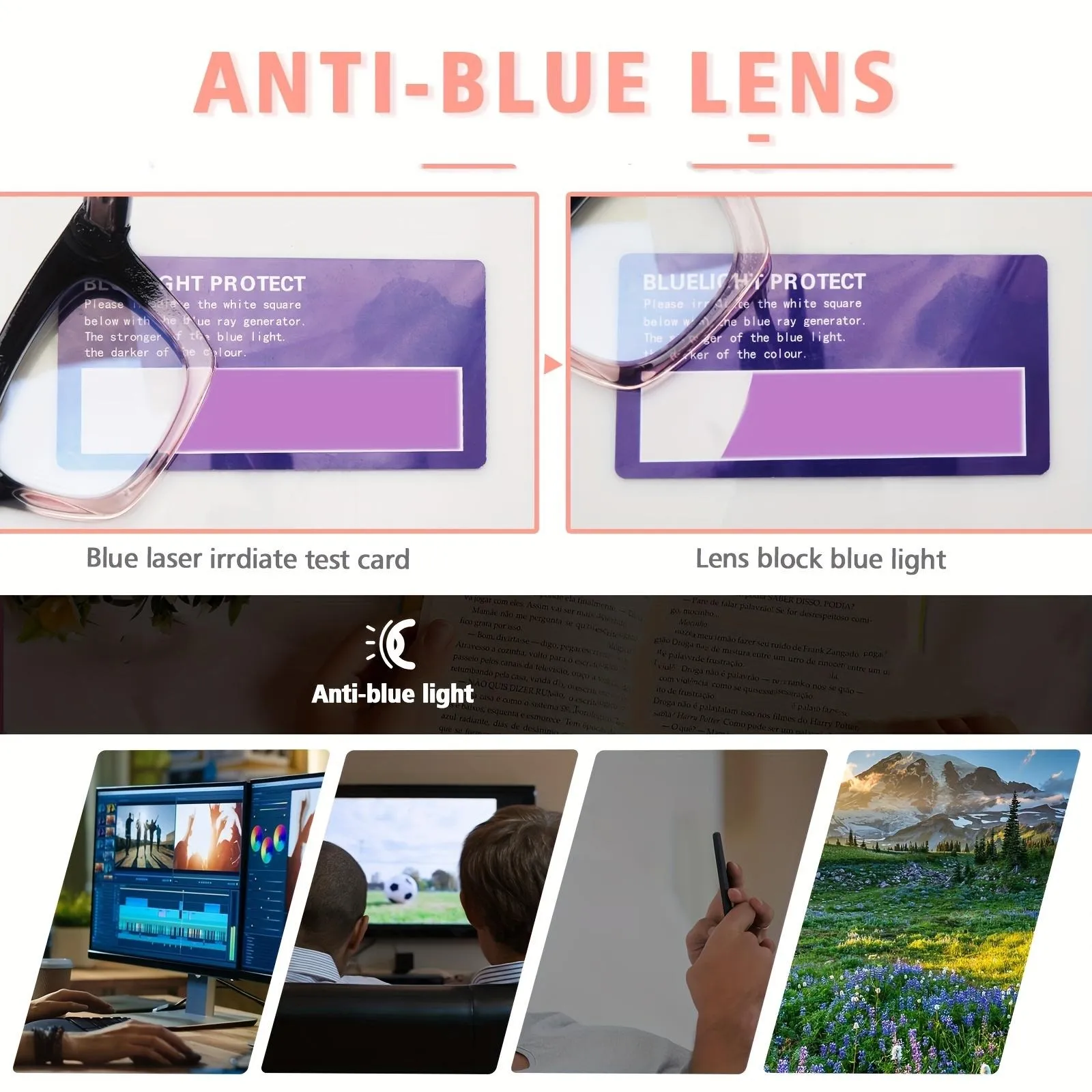 Hot Sale👓Anti Blue Light Glasses Set 4 Pairs Style Unisex Reading Glasses