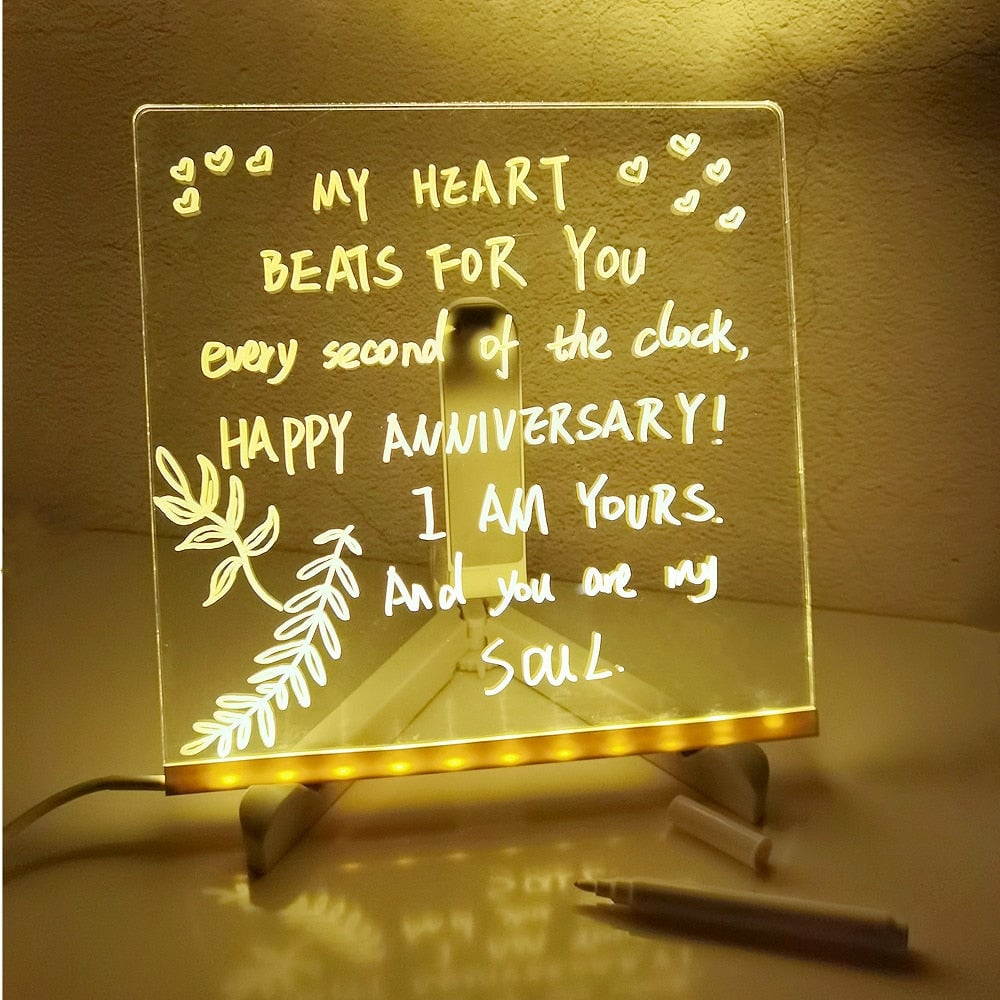 Illuminated LED drawing tablet