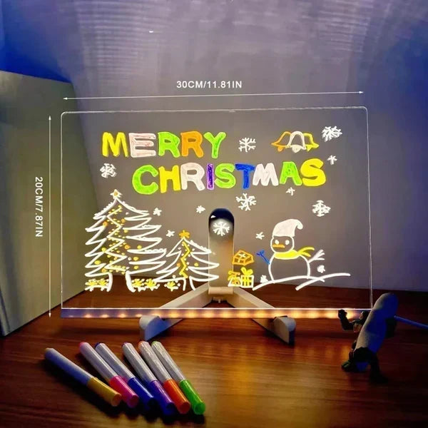 Illuminated LED drawing tablet