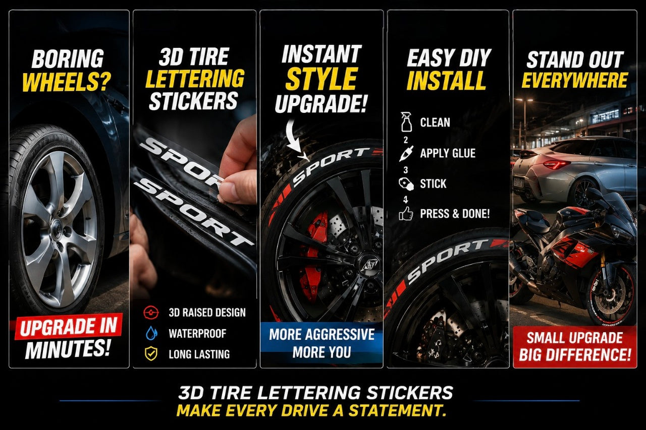 Customized wheel styling with 3D decals