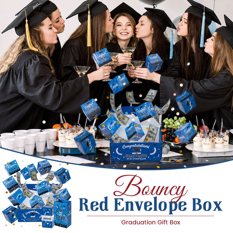Bouncy Red Envelope Graduation Gift Box