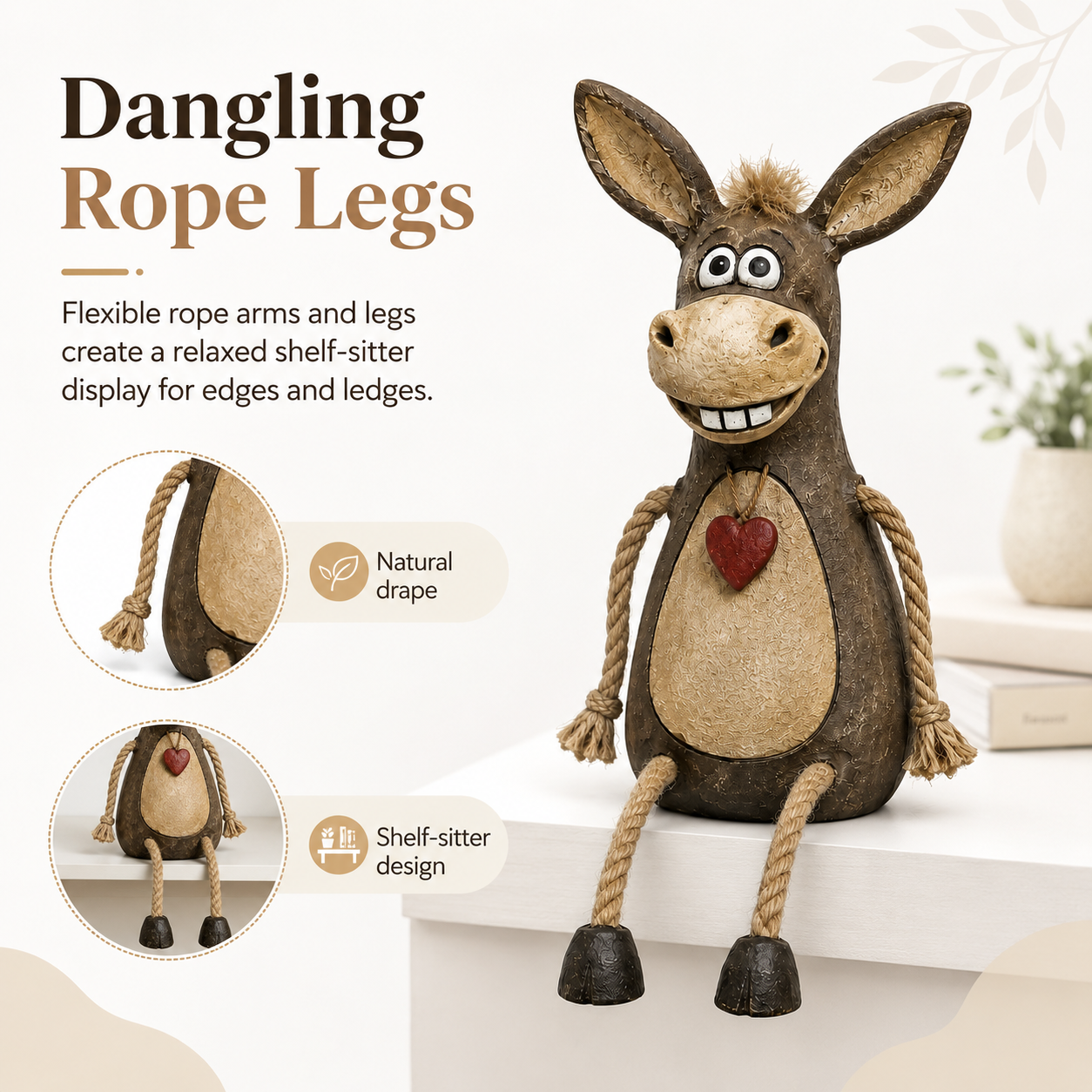 Country style donkey decoration