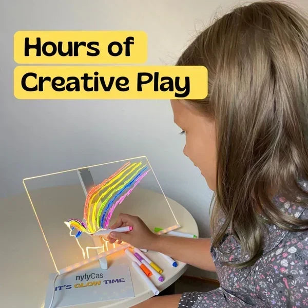 Illuminated LED drawing tablet