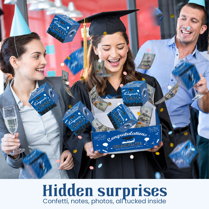 Graduation gift box hidden surprise details