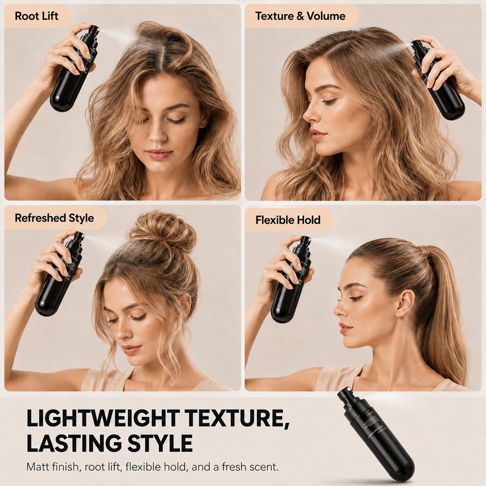 Fluffy Base Spray med let duft af fersken