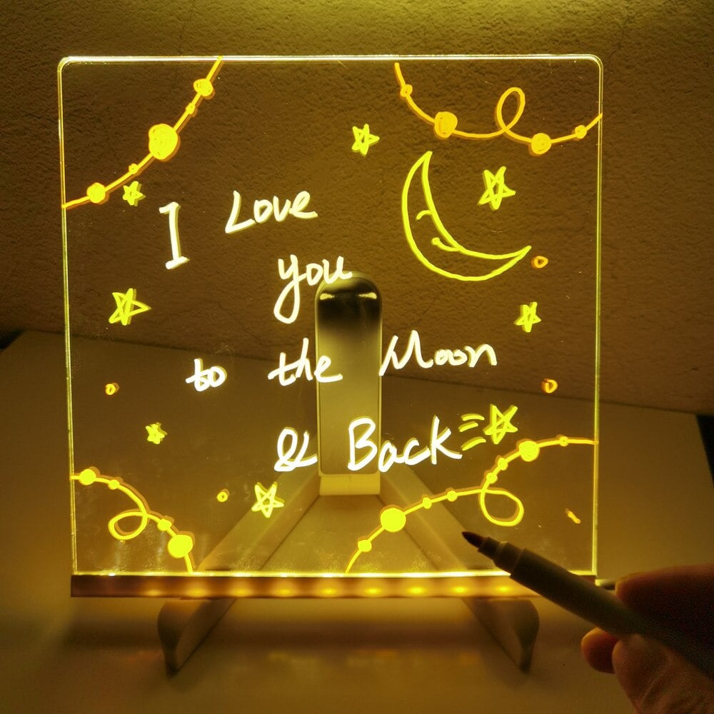 Illuminated LED drawing tablet