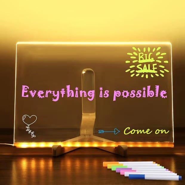 Illuminated LED drawing tablet