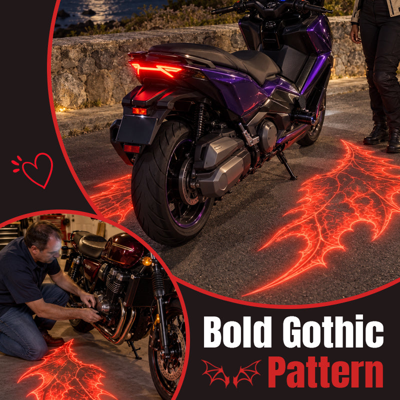 Motorcycle Devil Wing Ground Projection Lights