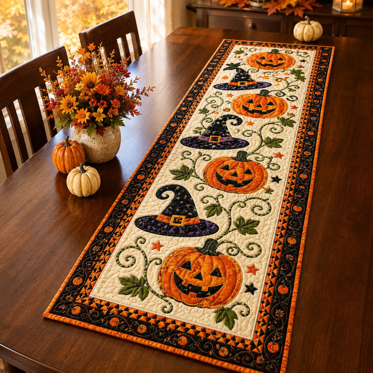 Autumn Spell Quilted Table Runner
