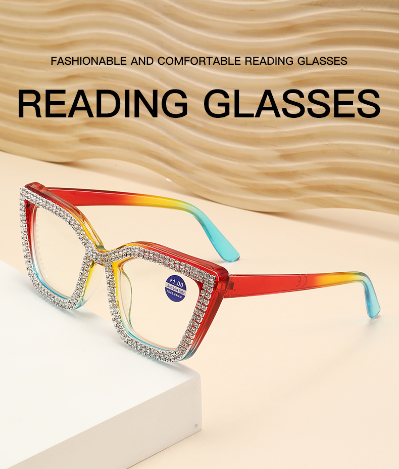 Fashion cat-eye reading glasses front view