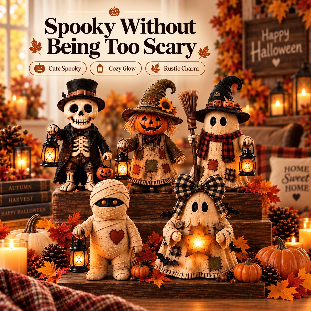 🎃 Light-Up Halloween Figurines – Cute & Spooky Autumn Decorations🎃