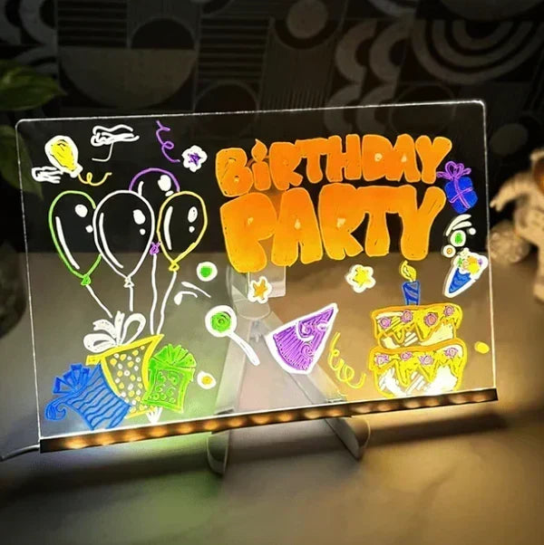 Illuminated LED drawing tablet