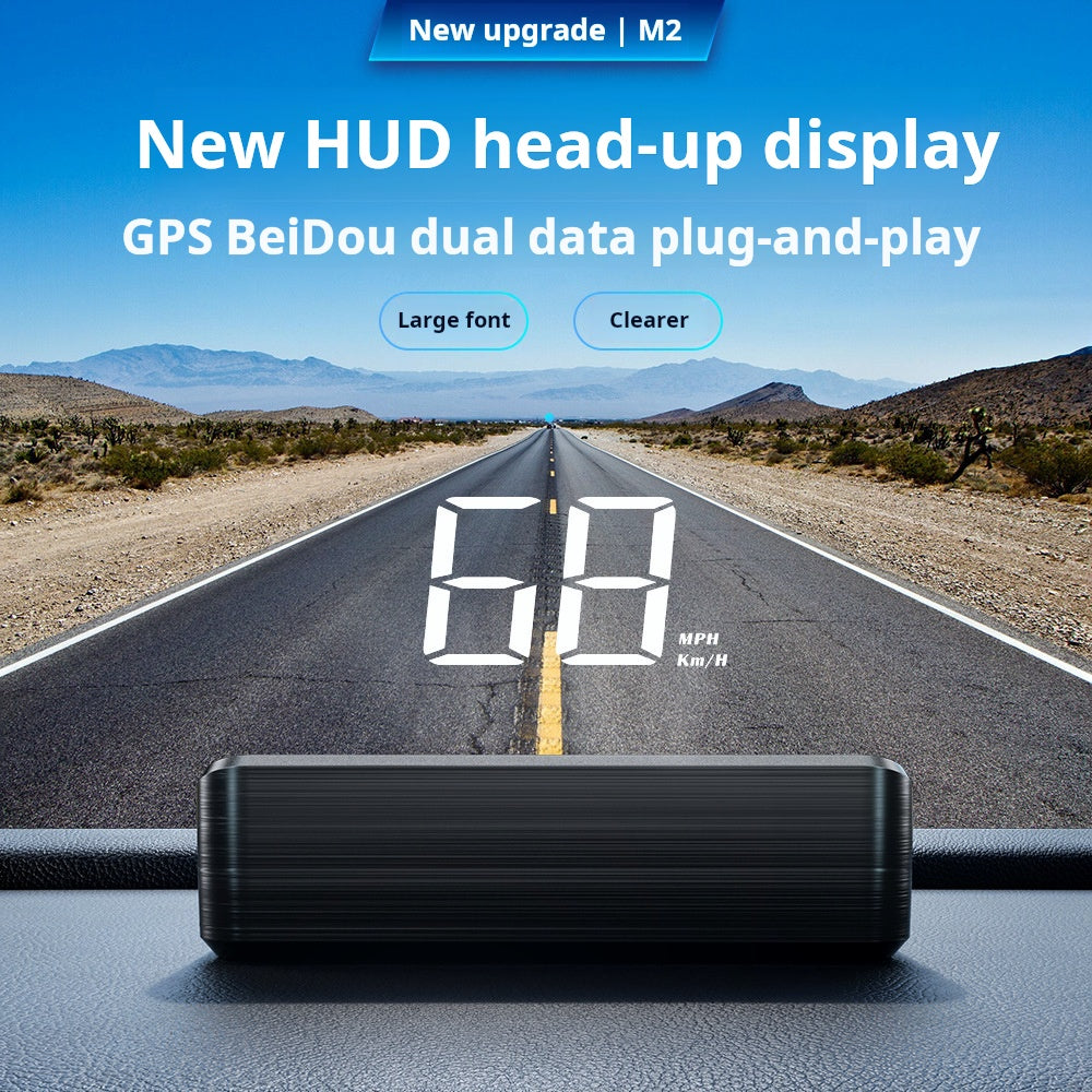 Head-Up Display (HUD) – Car sat-nav with digital speedometer