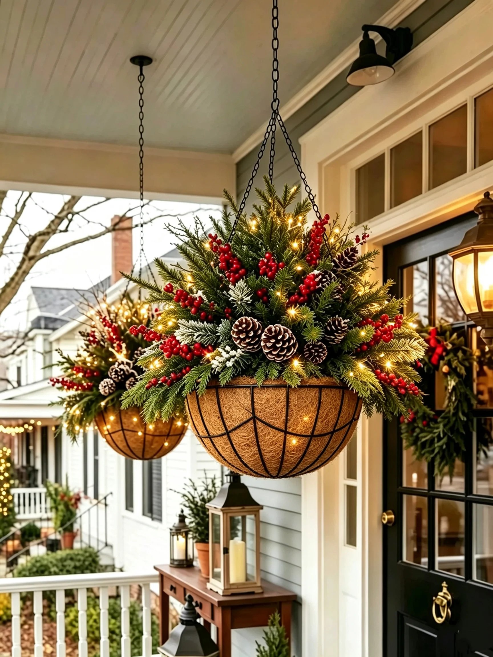 Customer photo of illuminated Christmas basket
