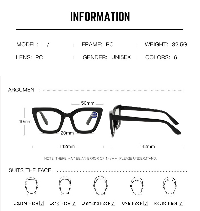 Lifestyle scene with cat-eye fashion reading glasses
