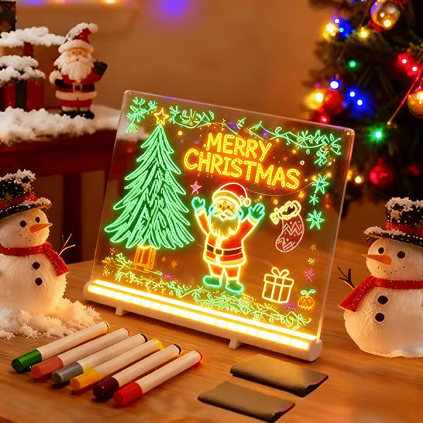 Illuminated LED drawing tablet
