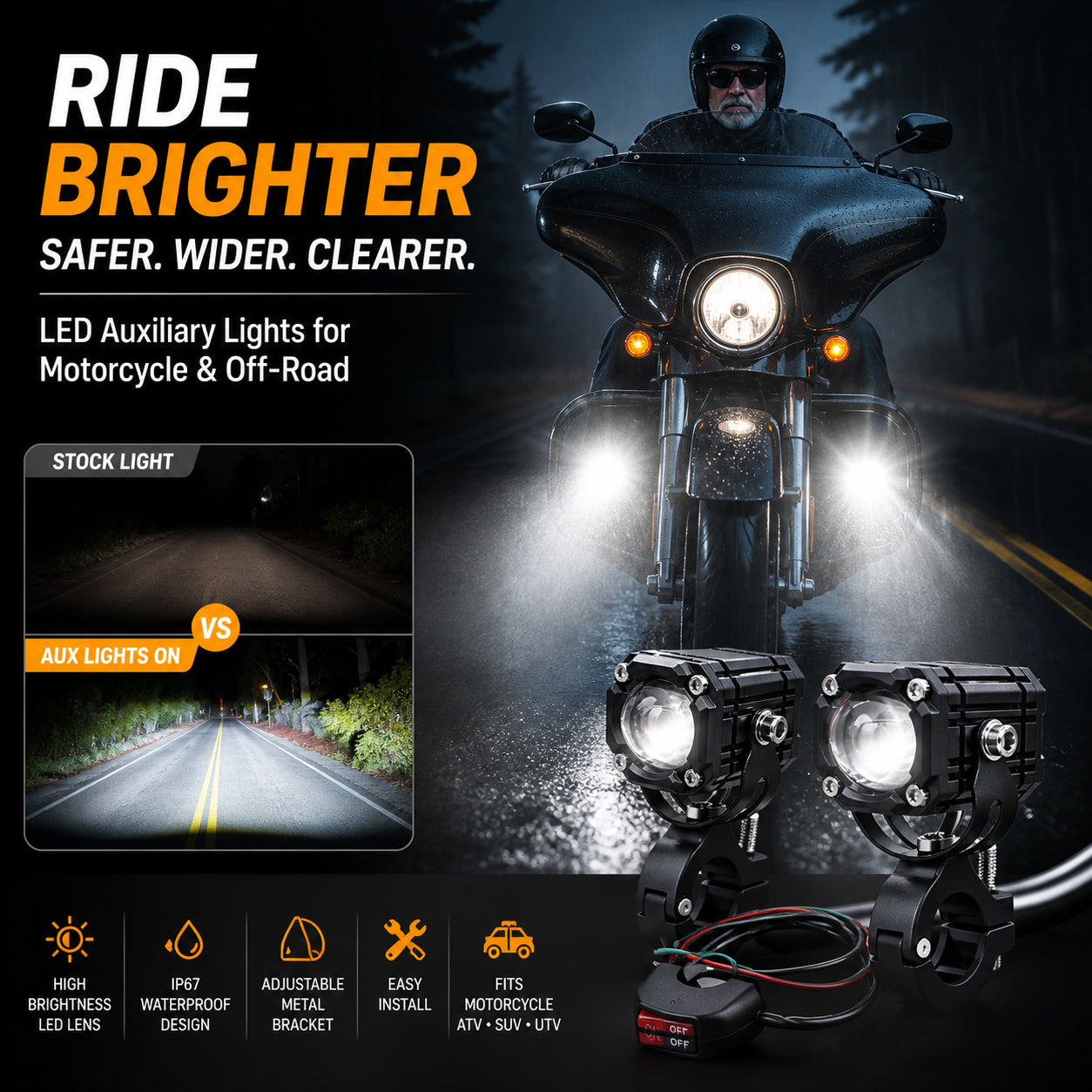 Demon Eye extra motorverlichting